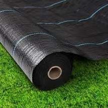 Woven Black Poly Weed Mat - 183cm x 50m